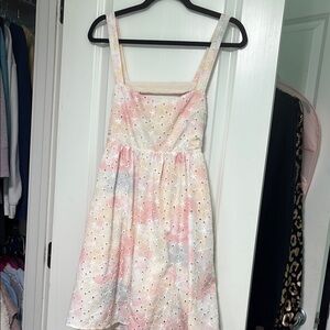 Floral Eyelet Sundress in Pastel